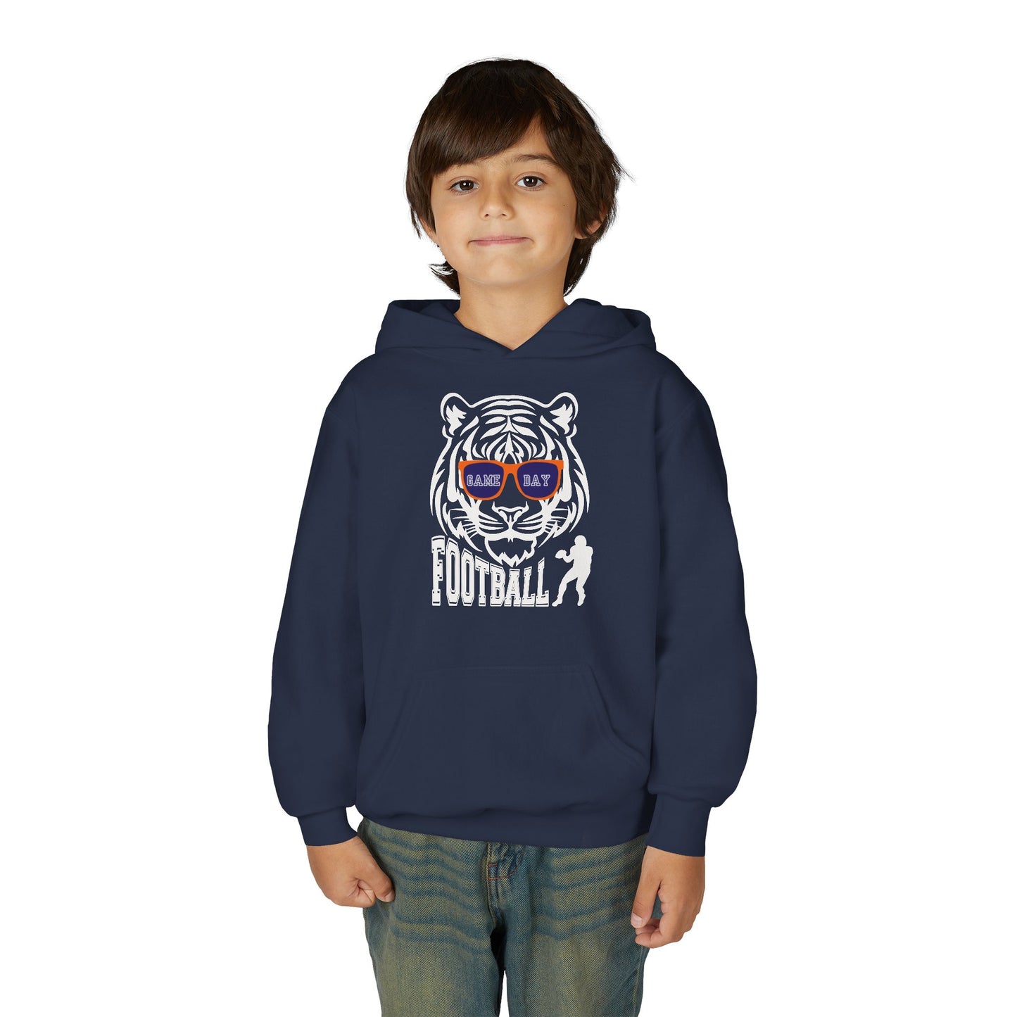 Youth Football Tiger Hoodie