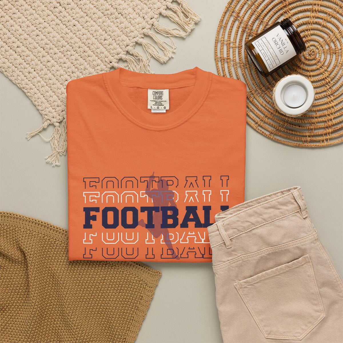 Game Day Football T-Shirt -'FOOTBALL' Front & 'GAME DAY' Back
