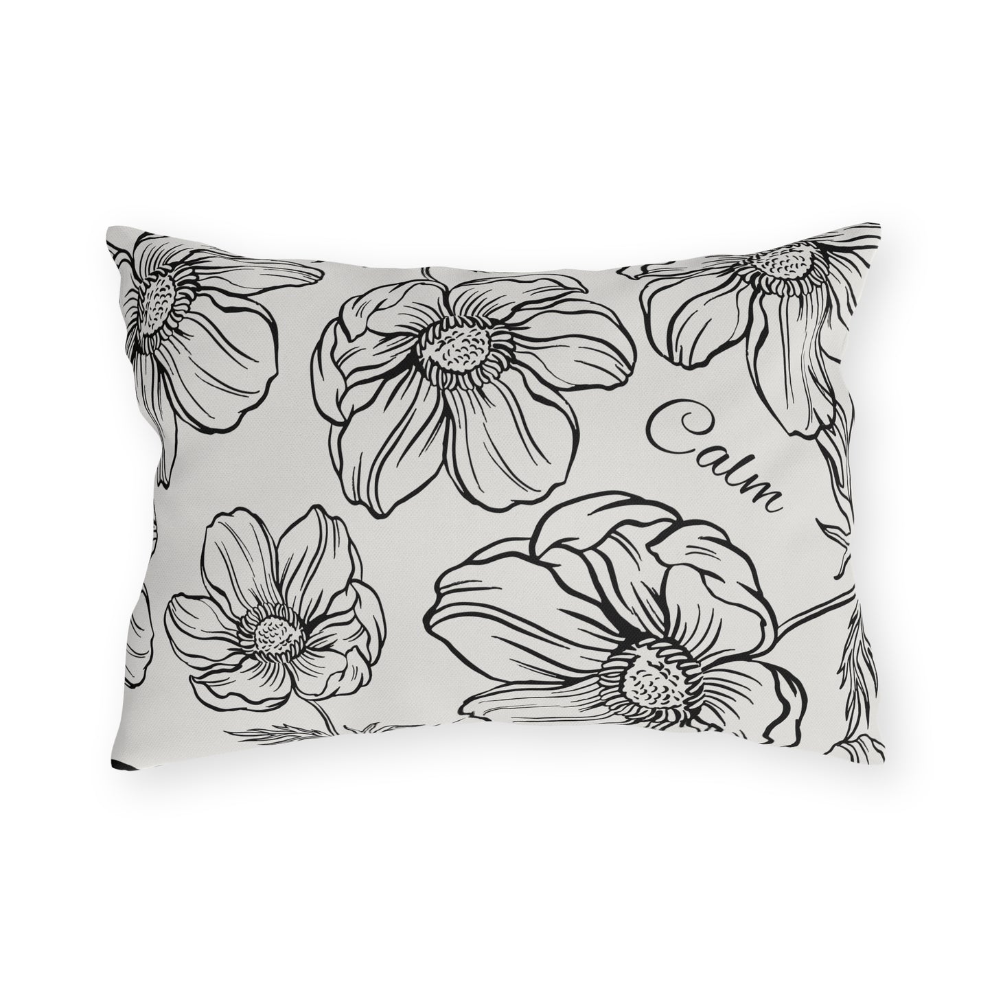 Calm Floral Outdoor Pillows, Collect the set, Outdoor Decor, Garden Cushions, Patio Accessories, Home decor, Water resistant, UV protection