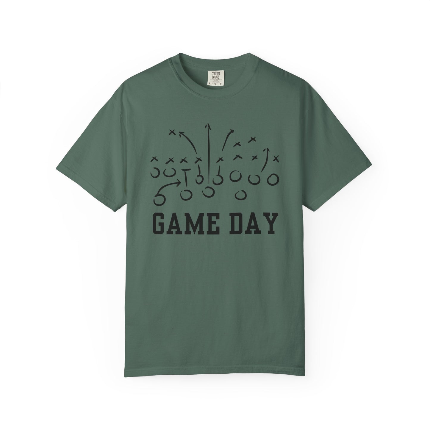 Game Day Football T-Shirt — 'Game Day Plays' Comfort Colors Tee