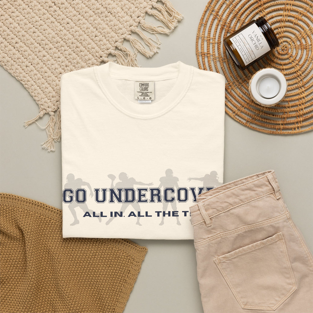 Go Undercover "All In All The Time" Comfort Colors Crew Tshirt