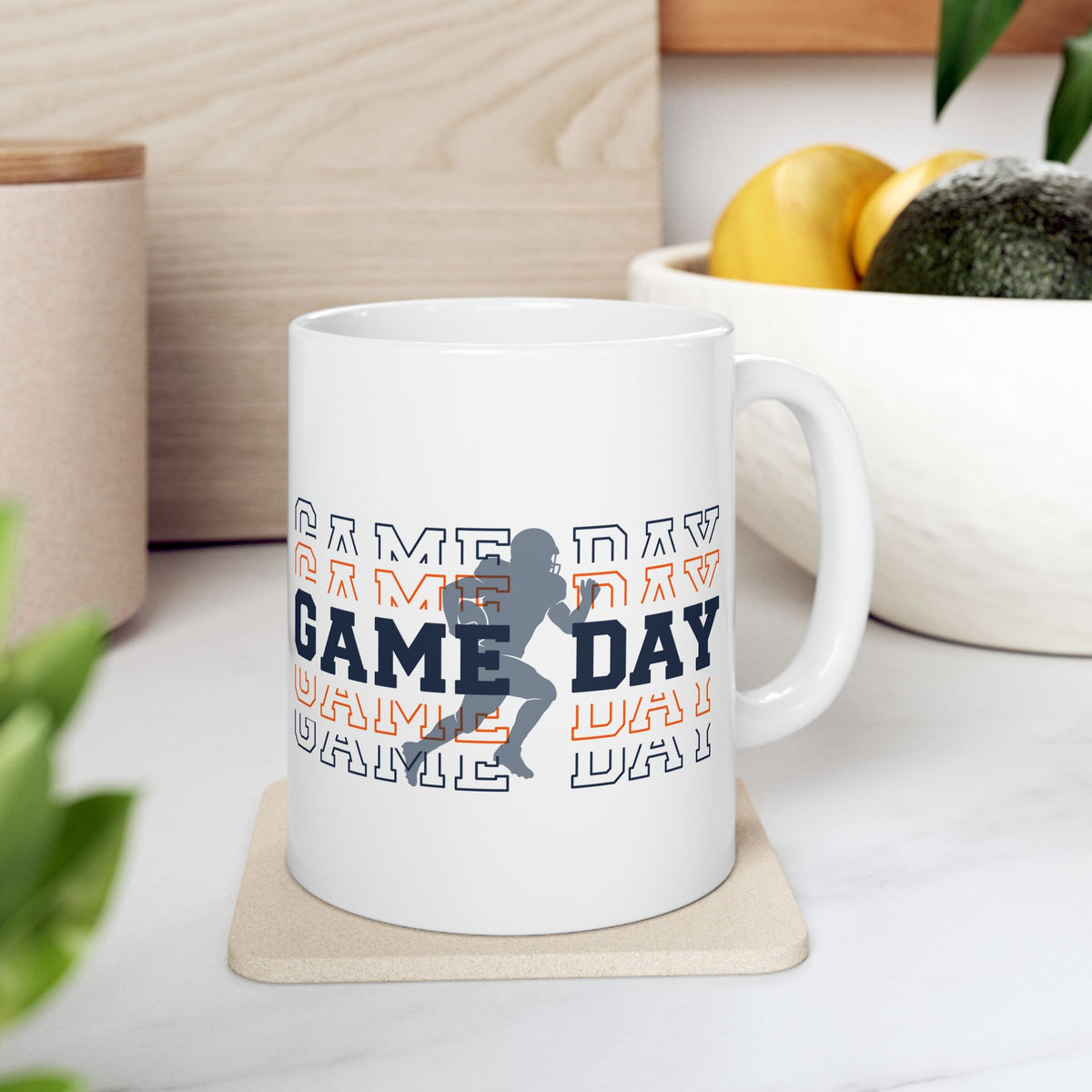 Game Day Football Ceramic Mug