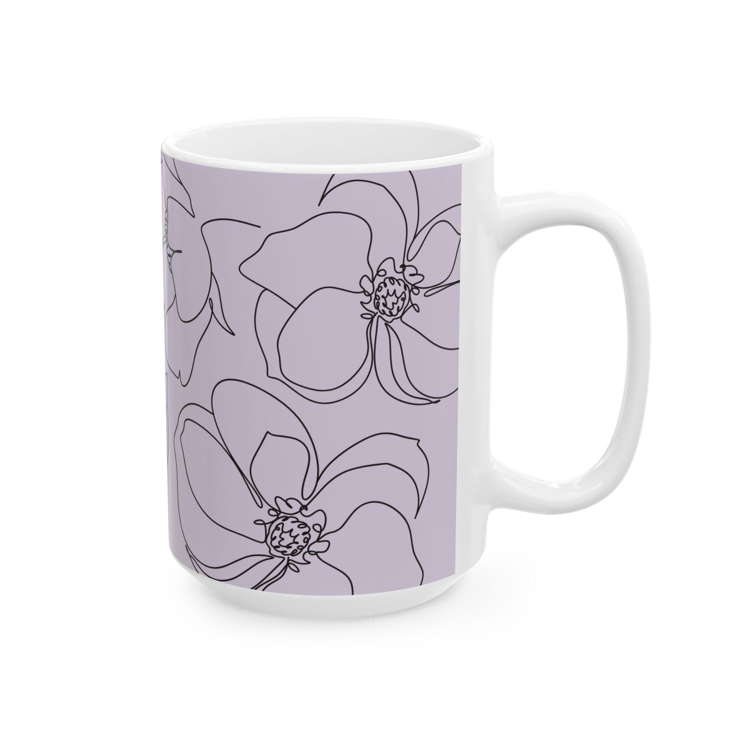 Floral "F" Off Ceramic Mug | Coffee and Tea Lover Gift | Tea Cup | Housewarming, Funny Mug, Busy Mom, Peri-menopause
