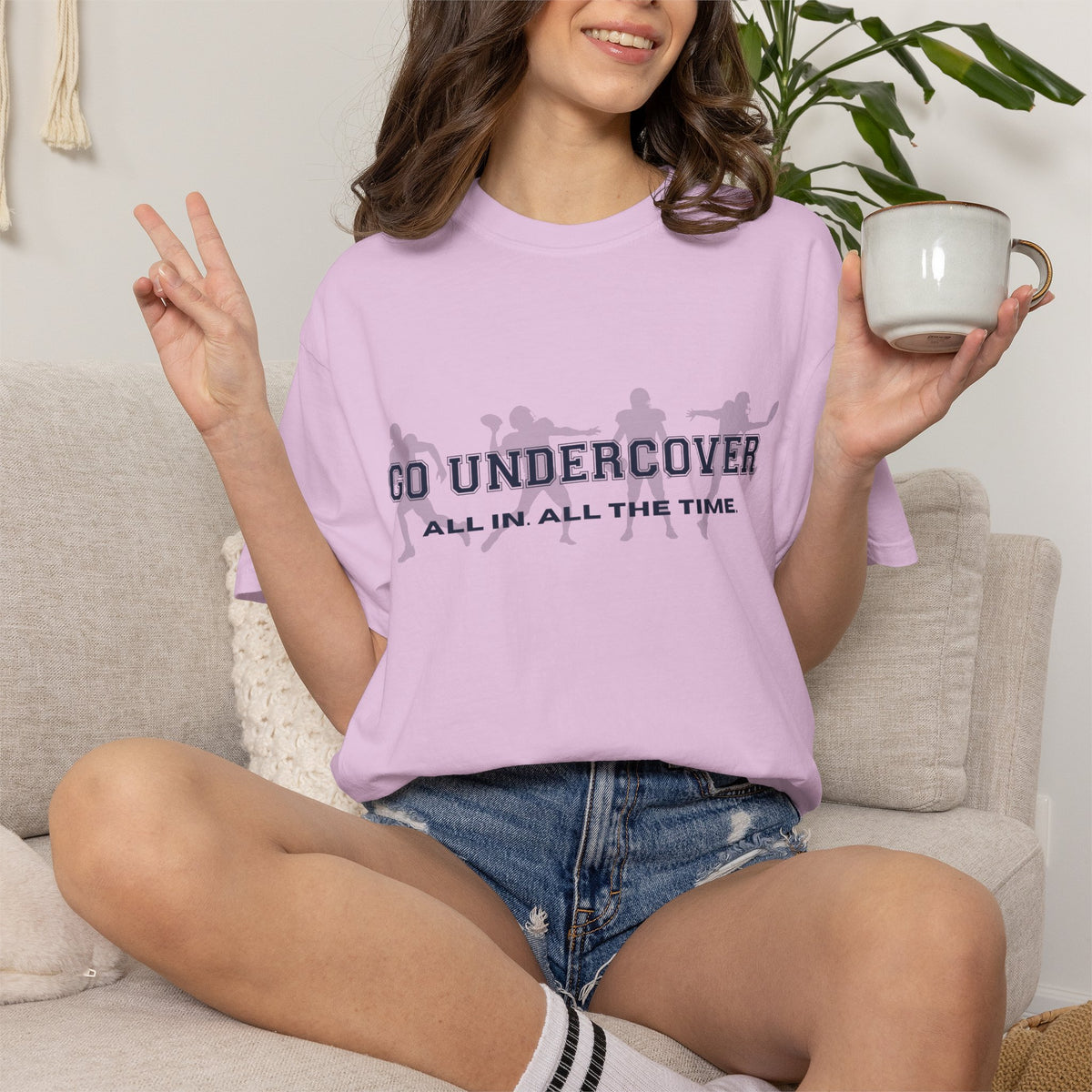 Go Undercover "All In All The Time" Comfort Colors Crew Tshirt