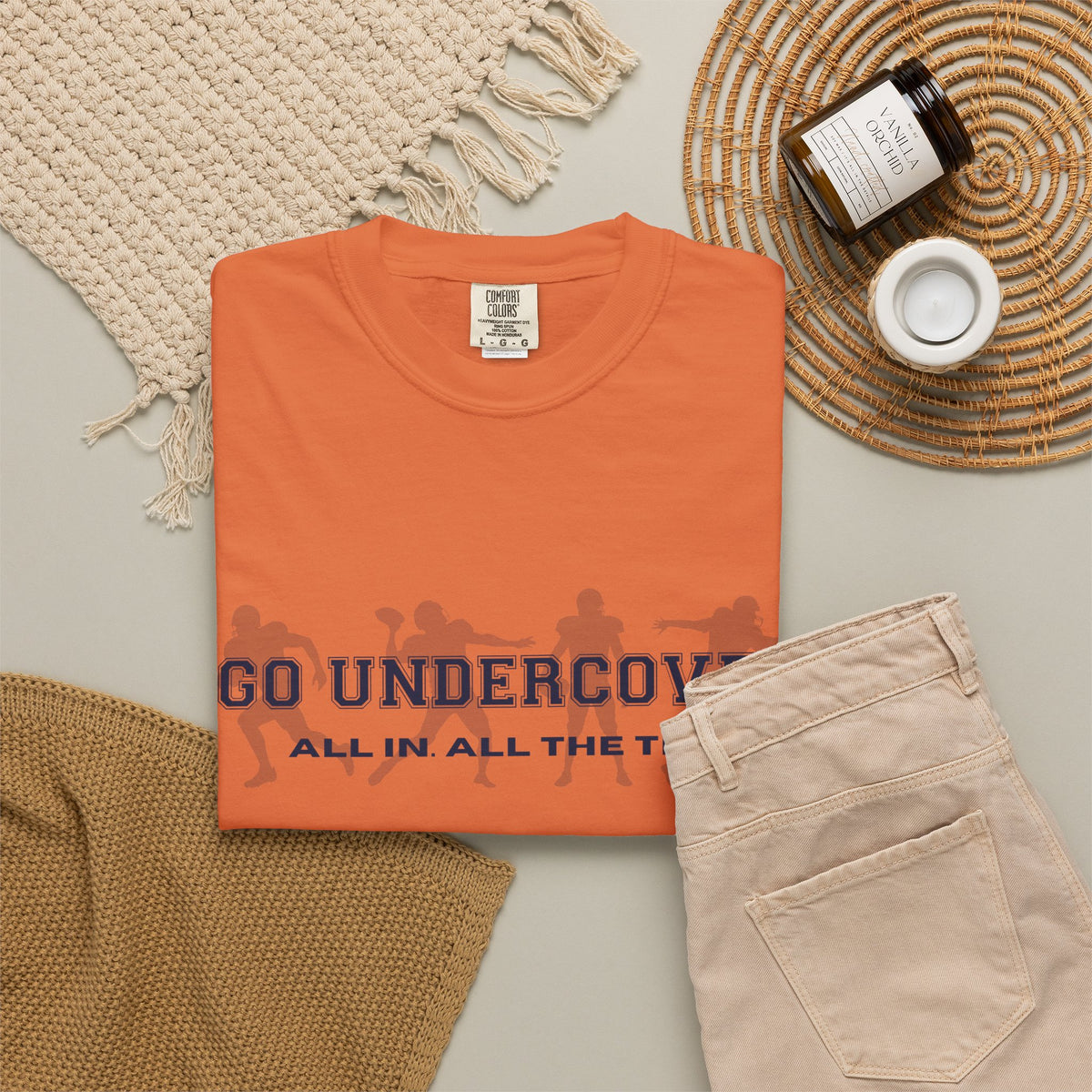 Go Undercover "All In All The Time" Comfort Colors Crew Tshirt