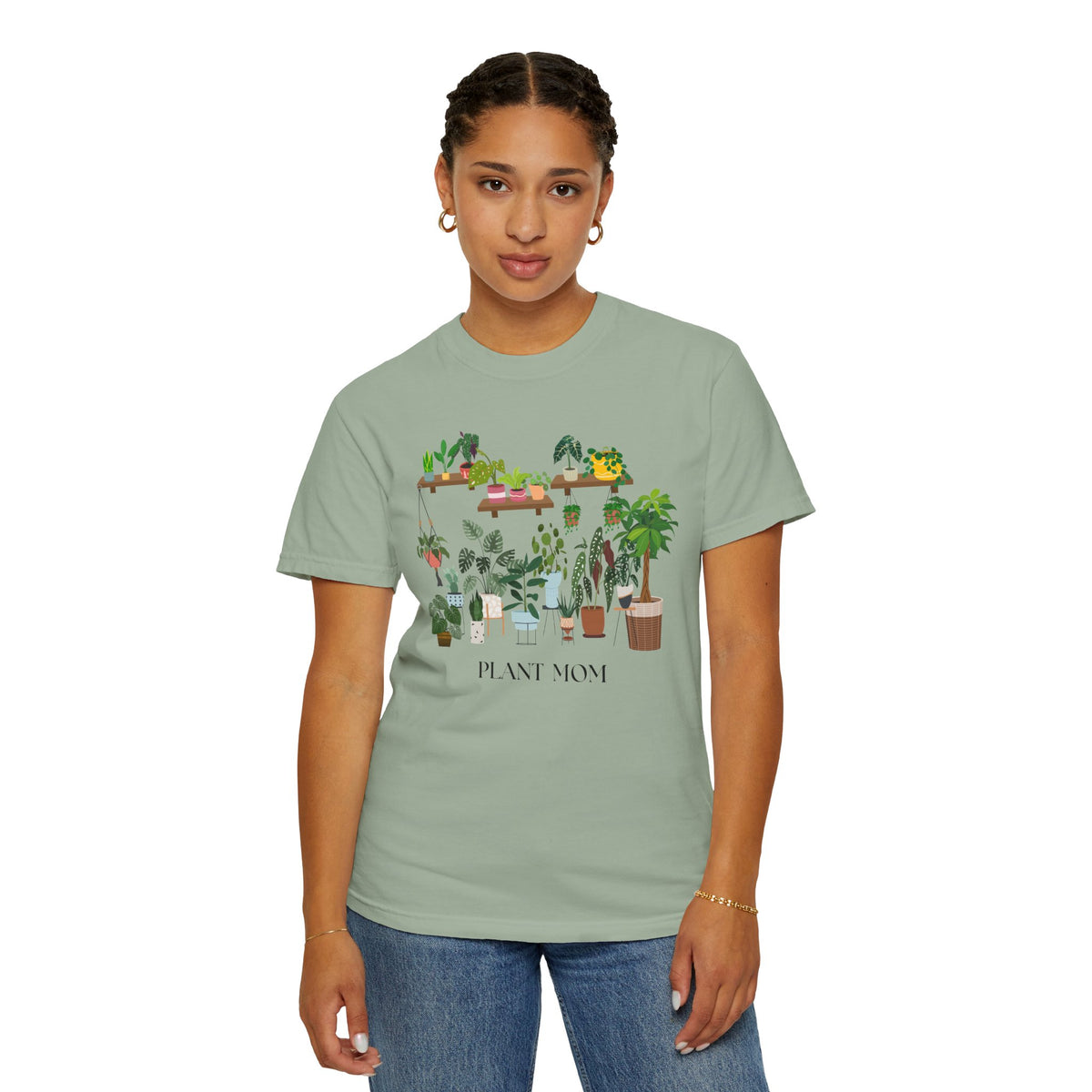 Plant Mom Botanical Houseplant T-Shirt