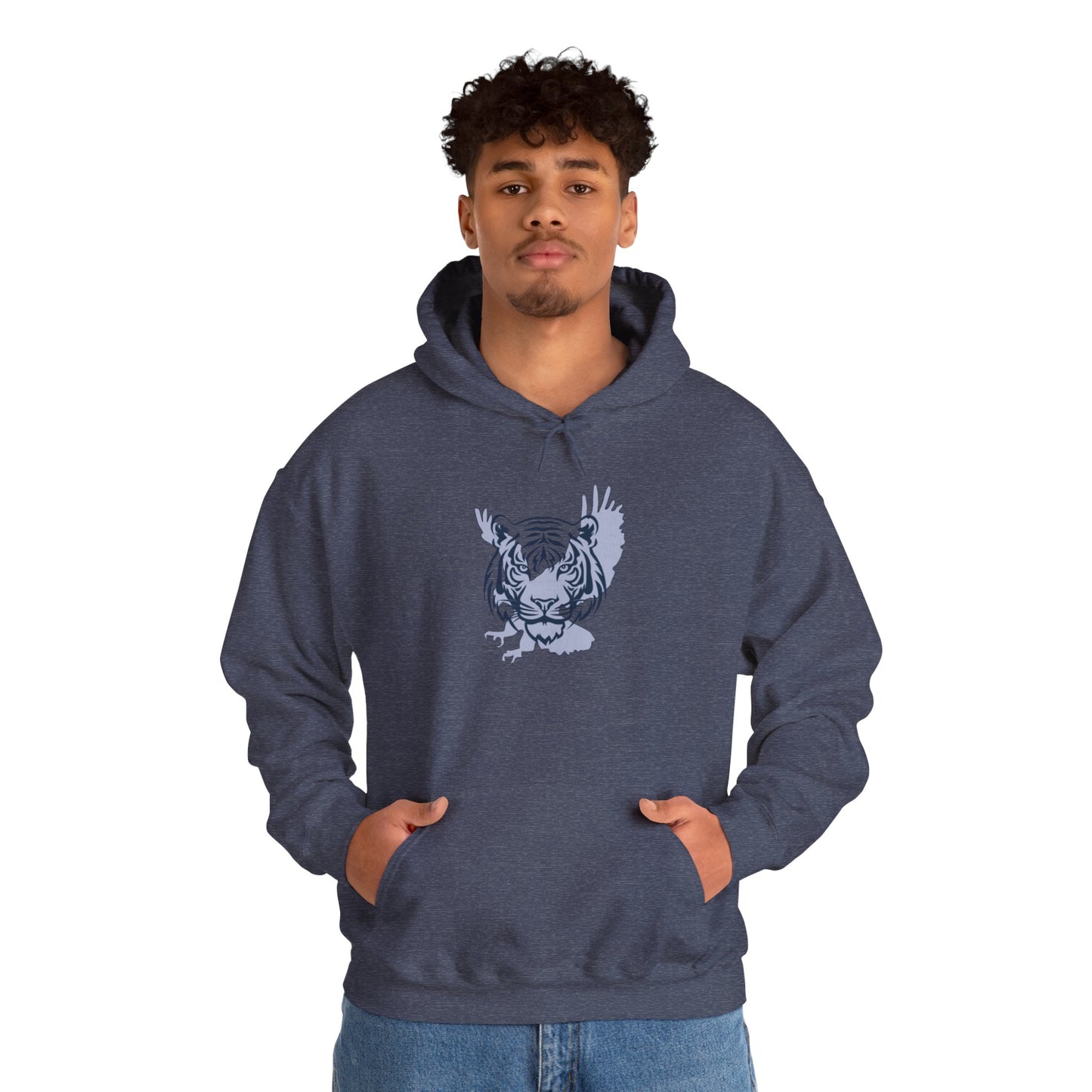 Unique Tiger/Eagle design, Unisex Hoodie, Cozy Sweatshirt, Gift for Auburn fan, Game Day Apparel, Unique Graphic Pullover, Gift for him/her