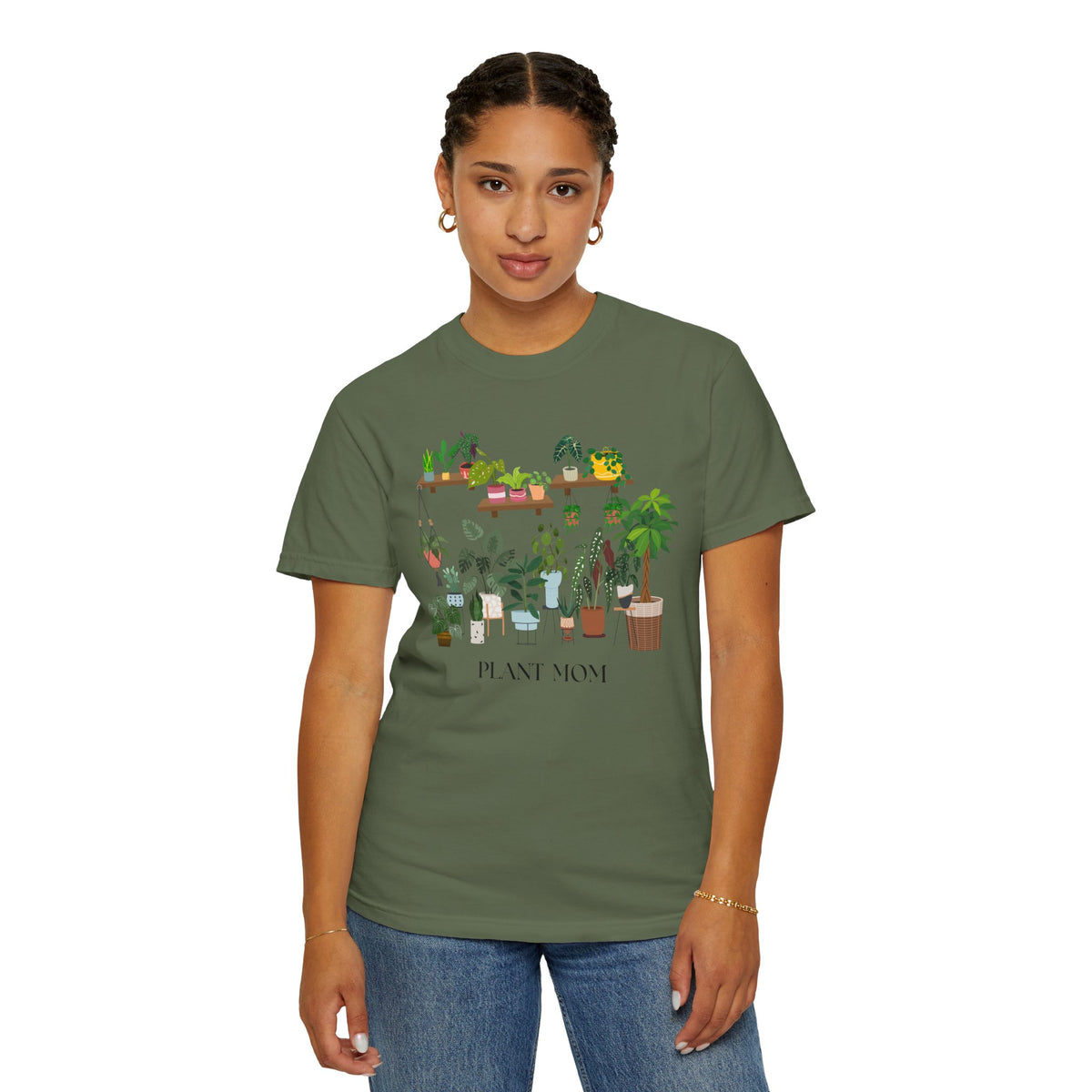 Plant Mom Botanical Houseplant T-Shirt