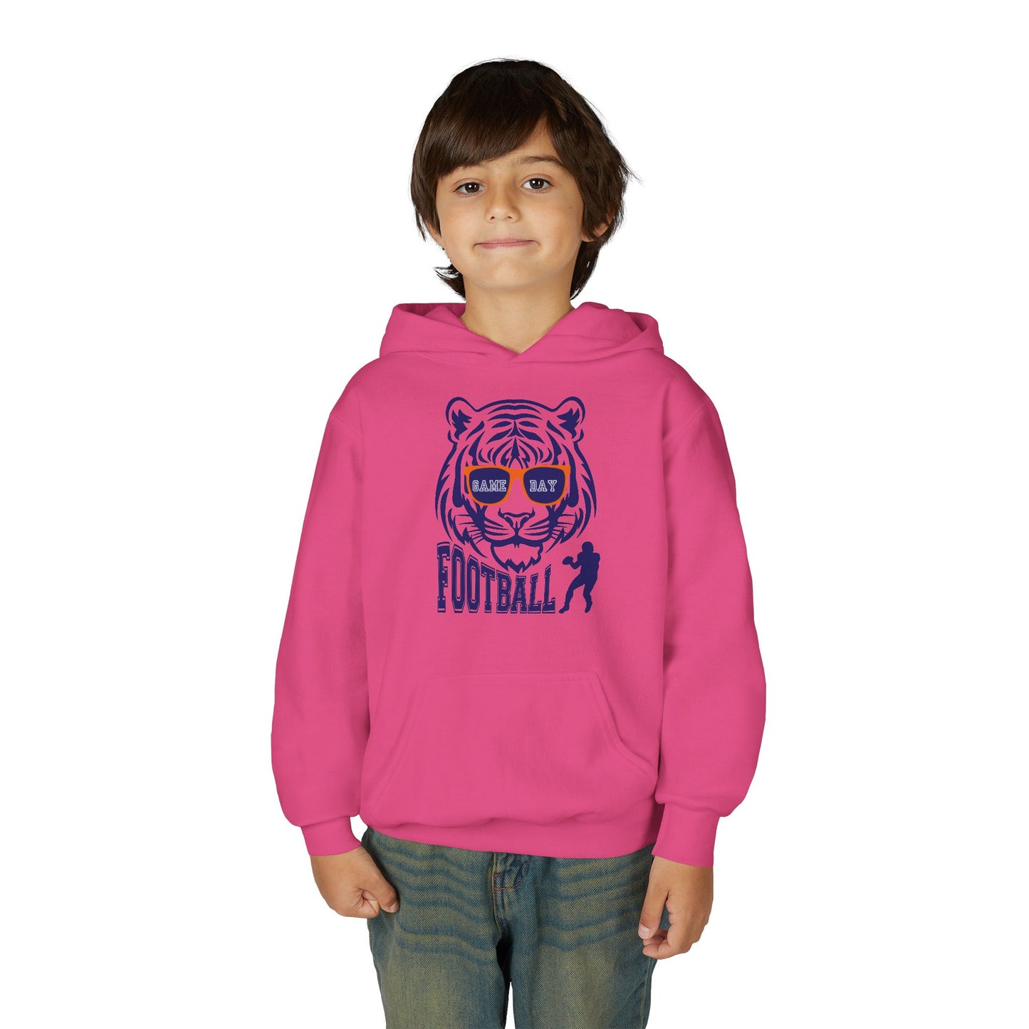 Youth Football Tiger Hoodie