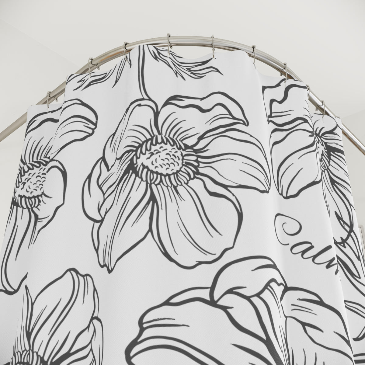 Calm Floral Shower Curtain