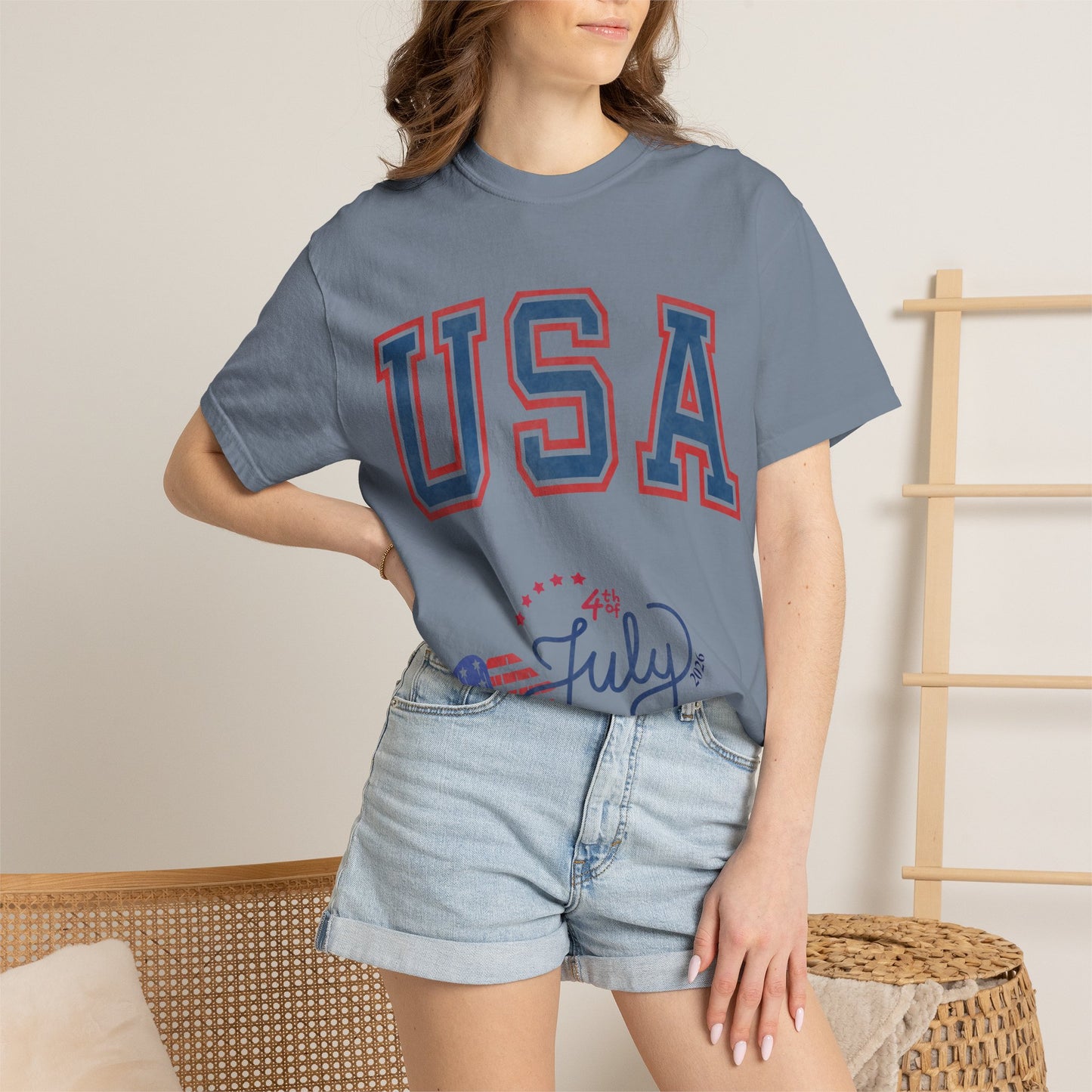 Fourth of July Faded T-Shirt — Vintage Independence Day Tee