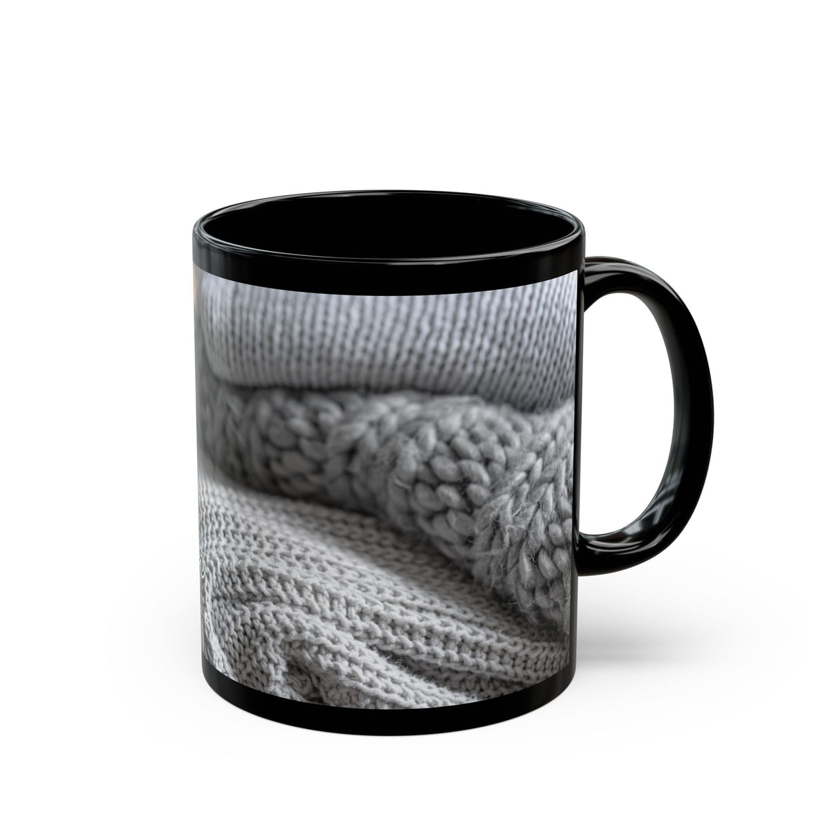 Cozy Sweater Weather Black Mug (11oz & 15oz)