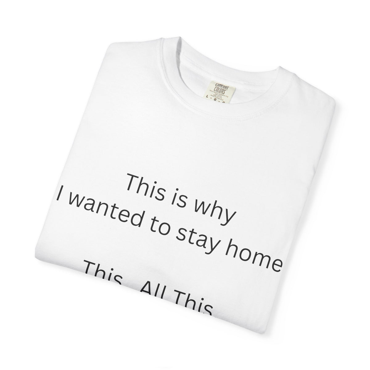 This is Why I Wanted to Stay Home T-shirt