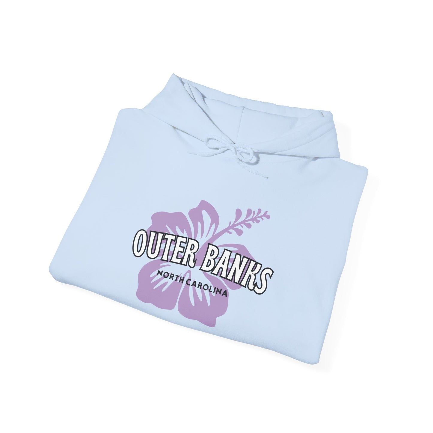 Outer Banks Hoodie -Unisex Sweatshirt,  Hibiscus Flower, Surf girl, Cozy hoodie, gift for him, gift for her, Beach nights, women's hoodie