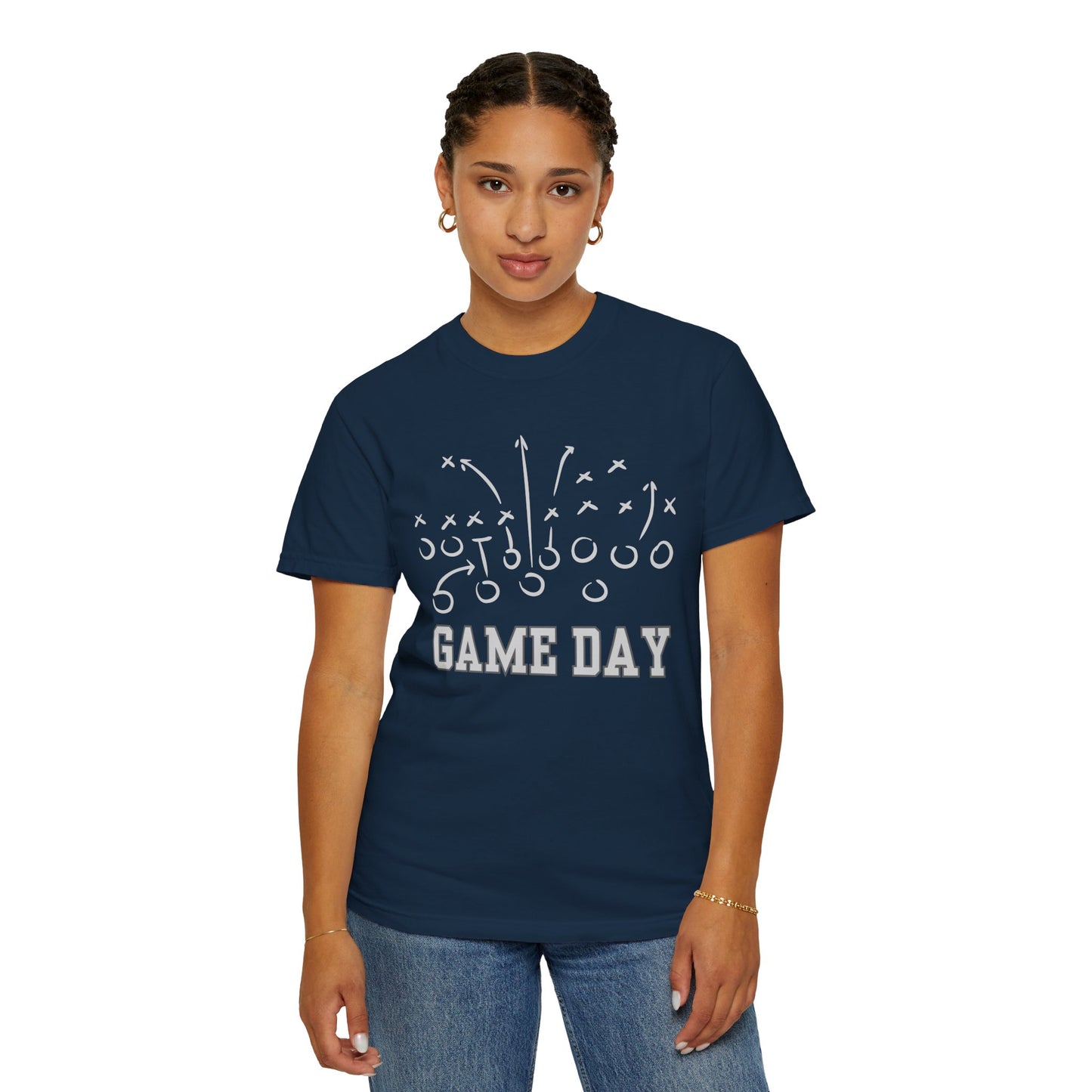 Game Day Football T-Shirt — 'Game Day Plays' Comfort Colors Tee