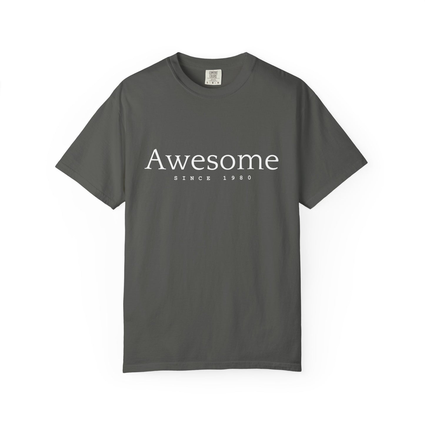 Awesome Since 1980 T-shirt — Comfort Colors Garment-Dyed Gift for Moms & Women