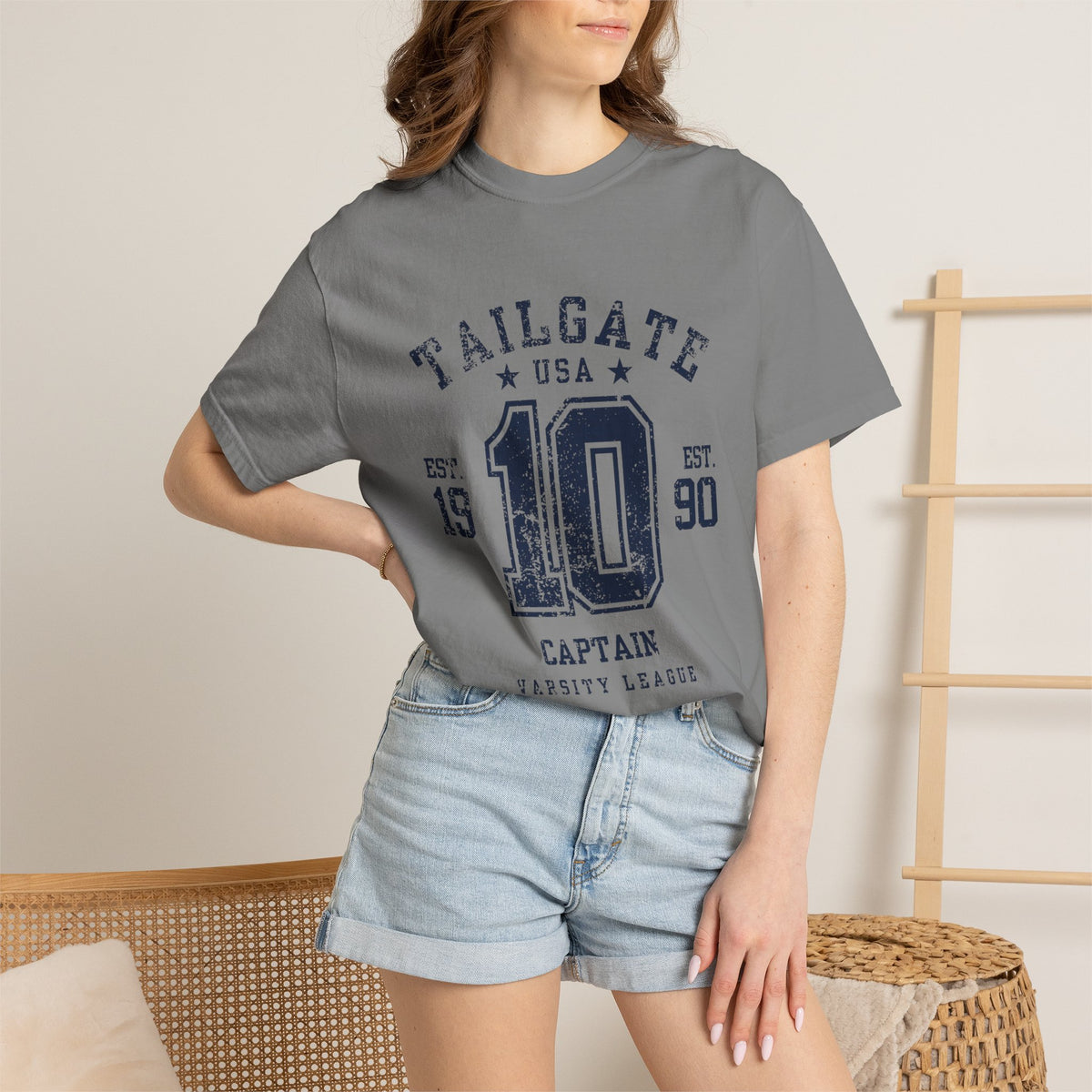 Tailgate Captain Vintage Varsity T-Shirt