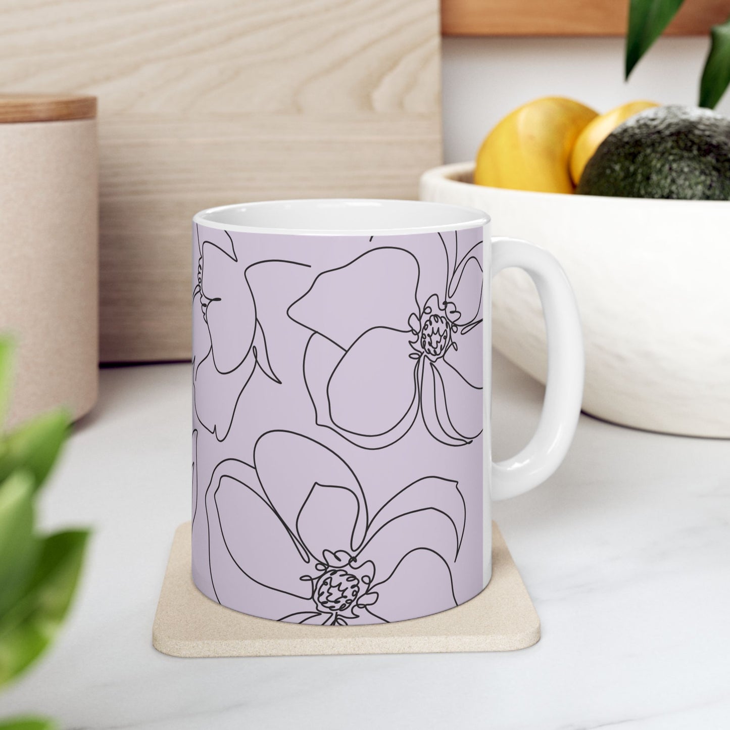 Floral "F" Off Ceramic Mug | Coffee and Tea Lover Gift | Tea Cup | Housewarming, Funny Mug, Busy Mom, Peri-menopause