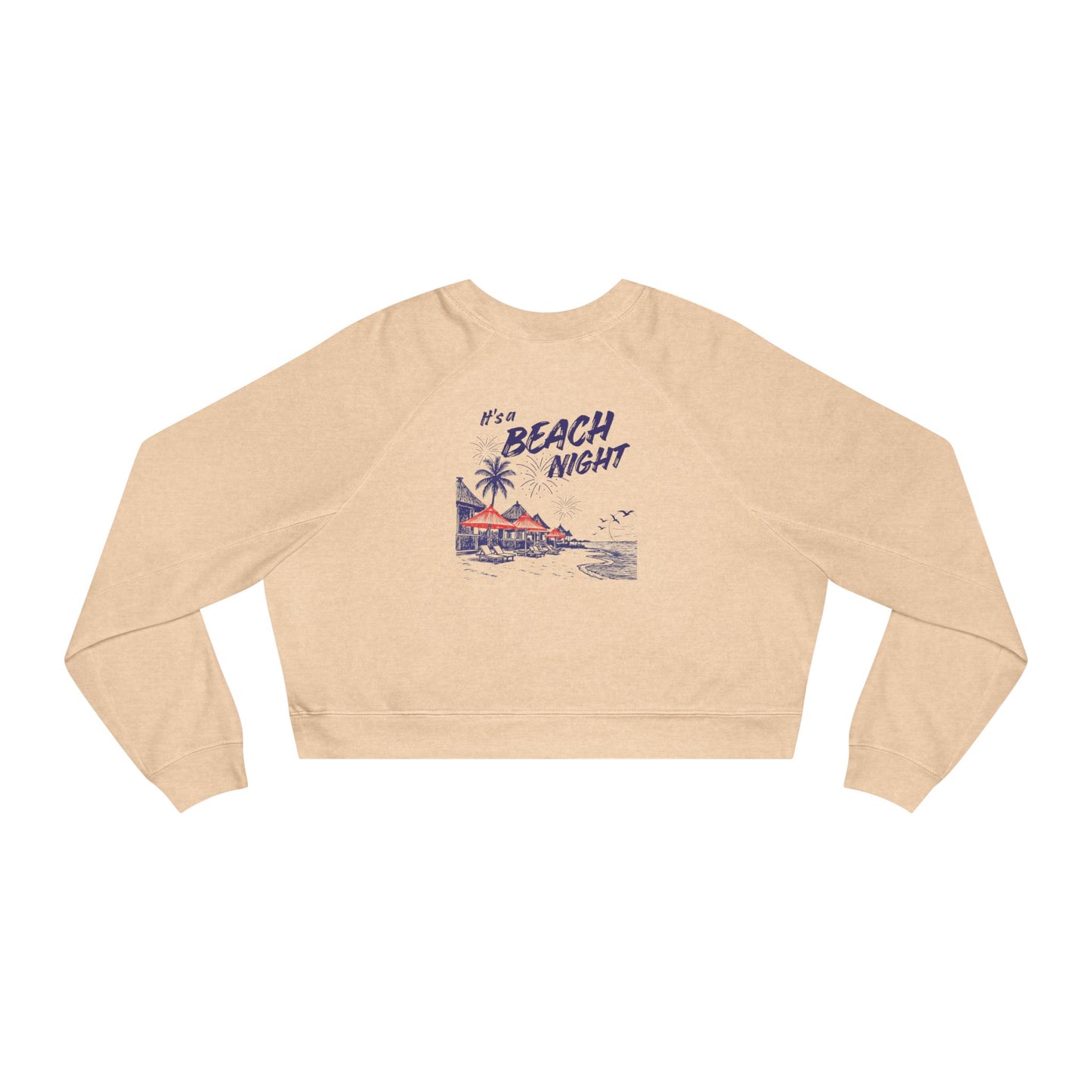 Women's Beach Vibes Cropped Pullover