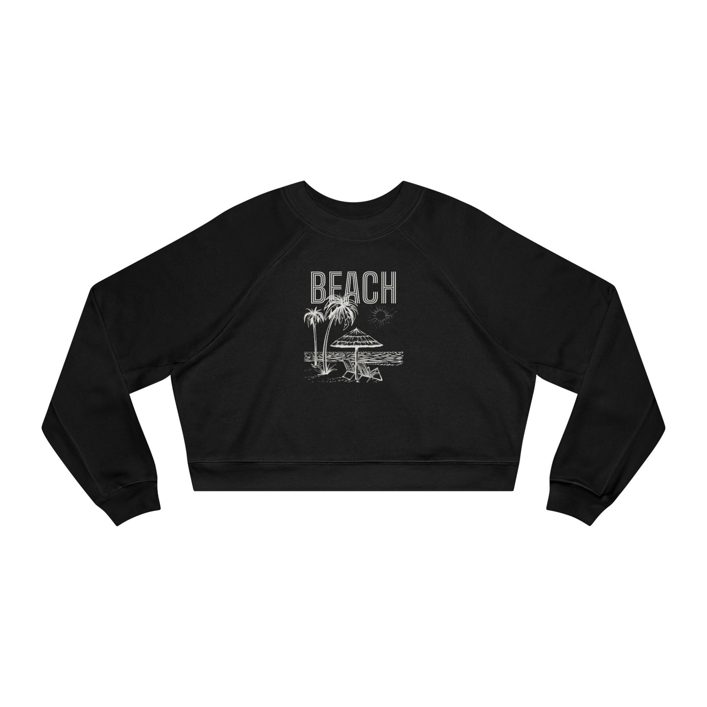 Women's Beach Vibes Cropped Pullover