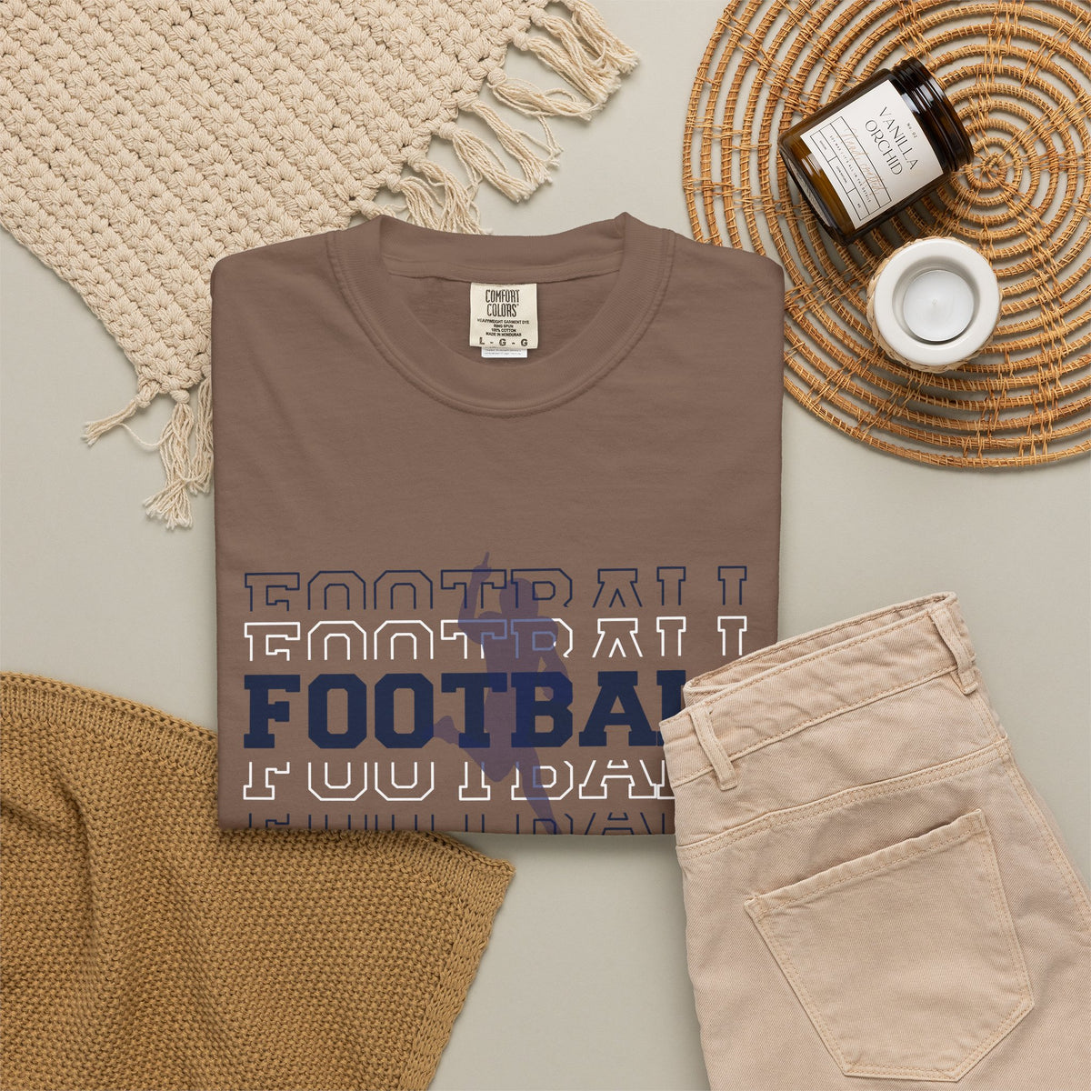 Game Day Football T-Shirt -'FOOTBALL' Front & 'GAME DAY' Back