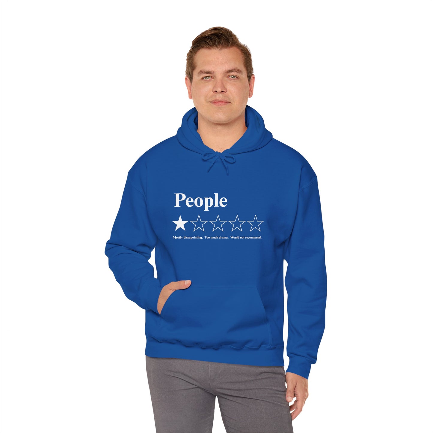 People 1-Star Hoodie — Funny Sarcastic Rating Pullover