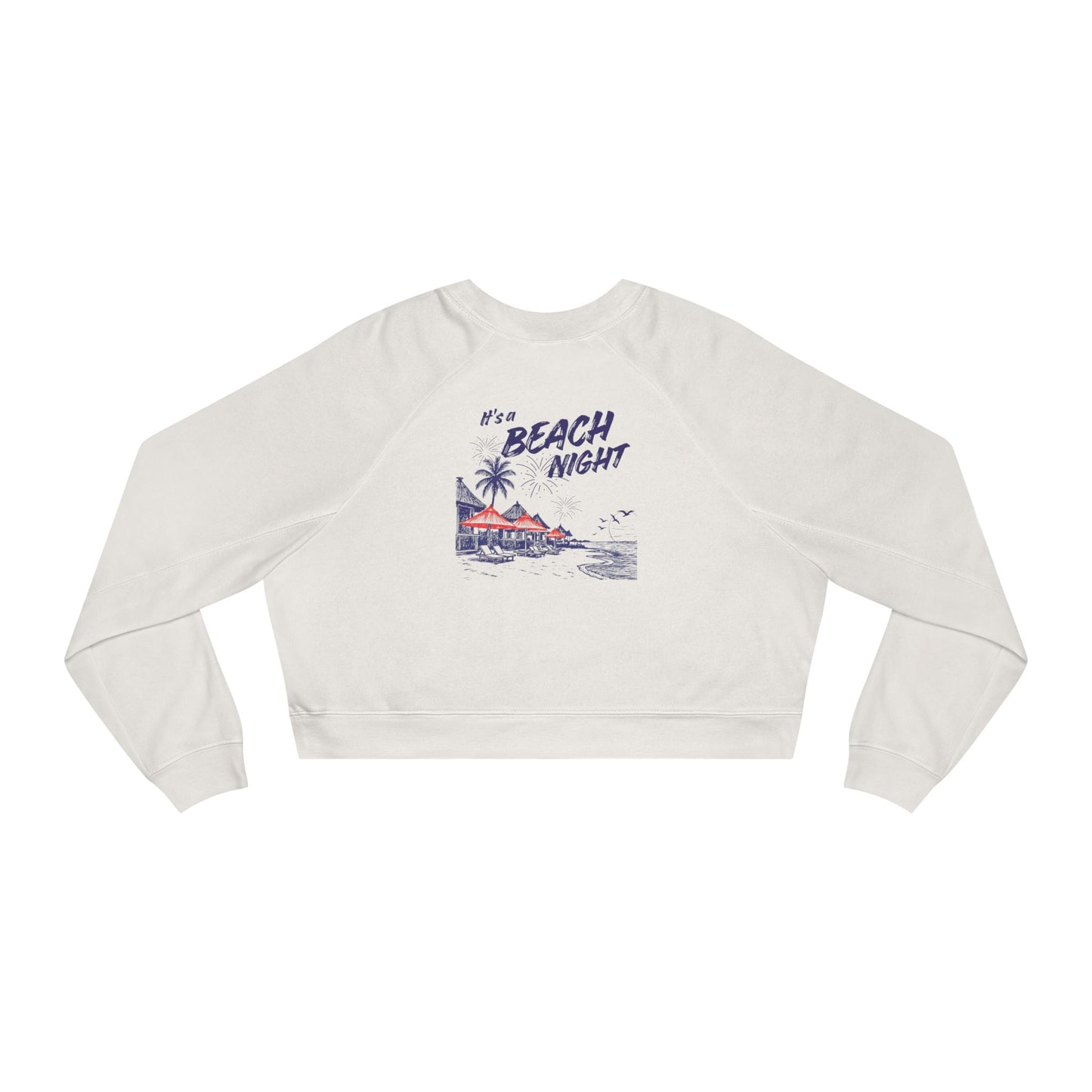 Women's Beach Vibes Cropped Pullover