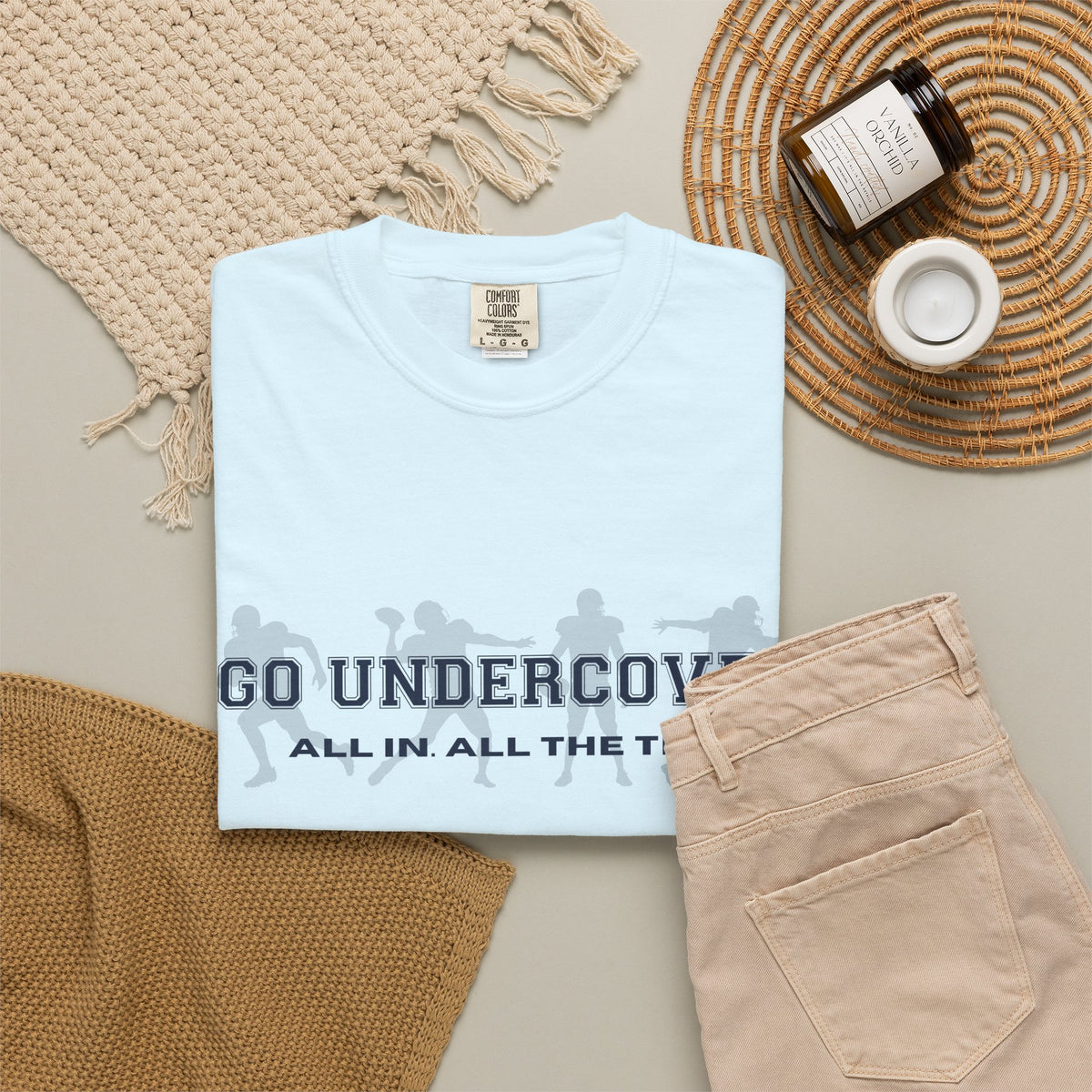 Go Undercover "All In All The Time" Comfort Colors Crew Tshirt