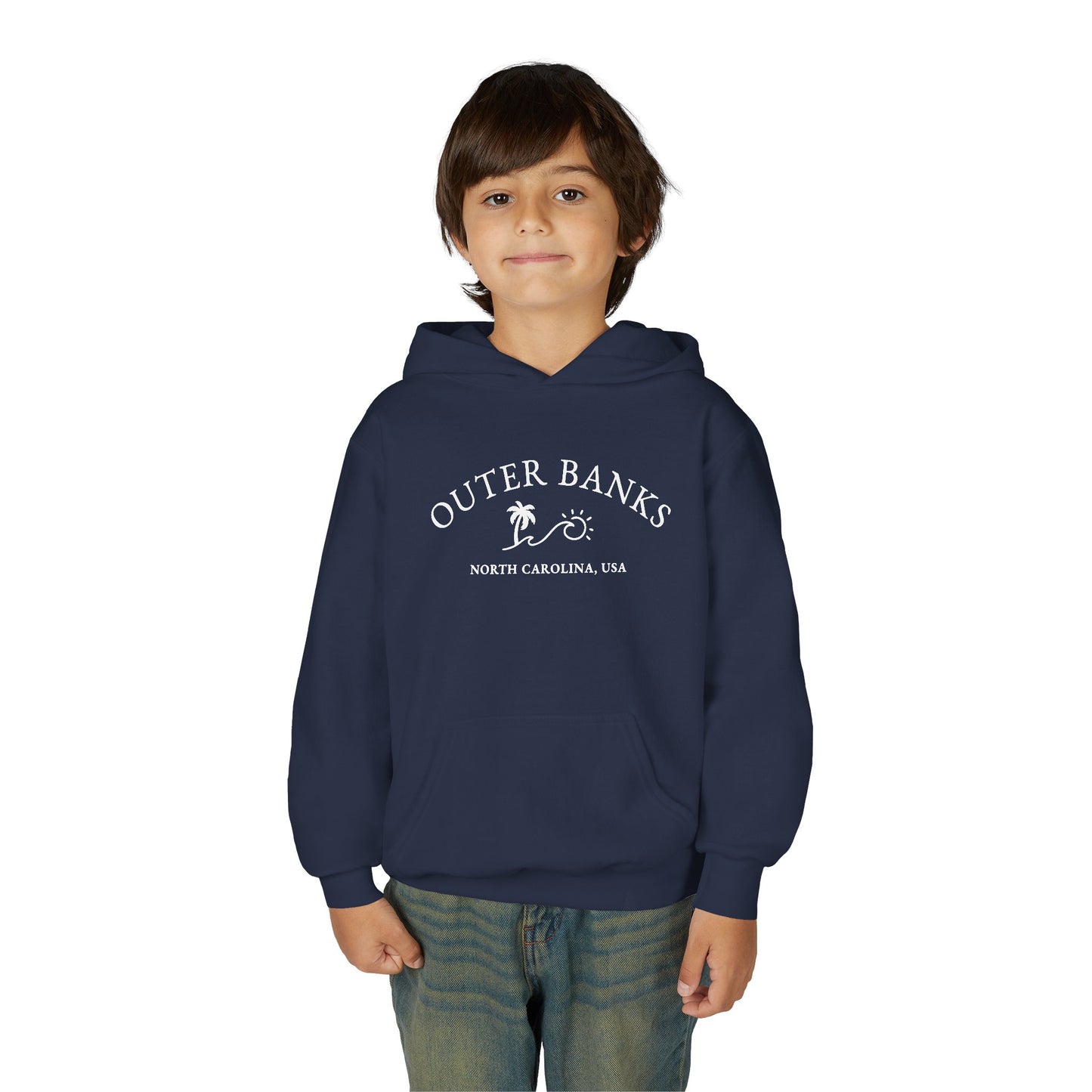 Outer Banks Youth Hoodie - Beach & Surf Club Sweatshirt for Kids, Perfect for Summer, Travel, Gifts, Surfing Lovers, Cozy Wear, coastal