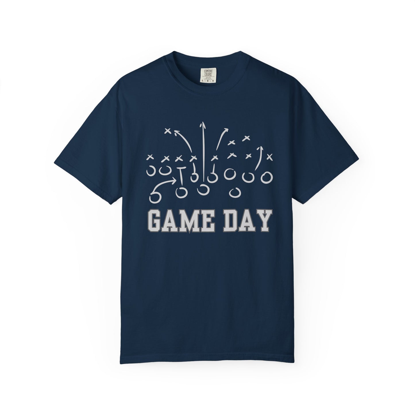 Game Day Football T-Shirt — 'Game Day Plays' Comfort Colors Tee