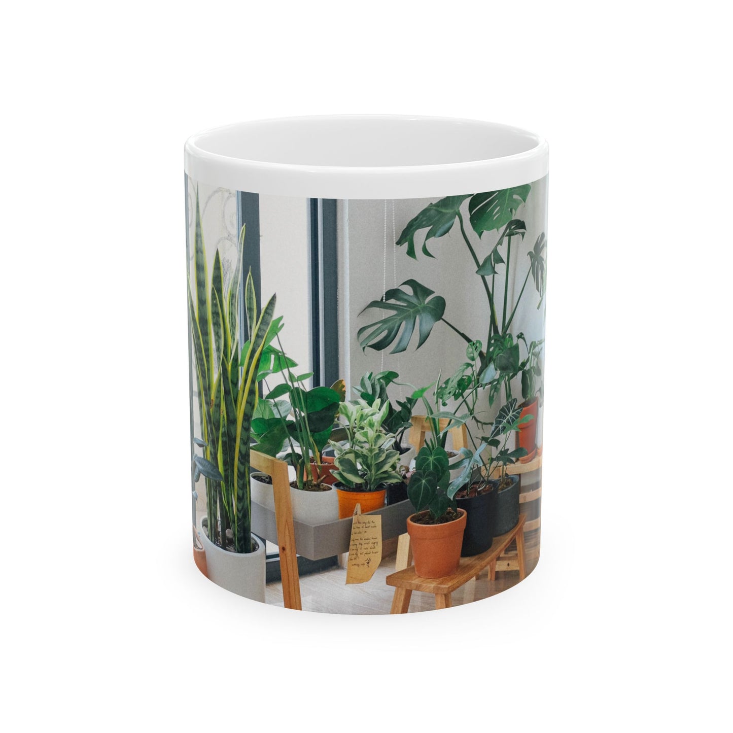 It's Way Too Peopley Outside, Ceramic Mug, House Plant Lover Gift, Tea of Coffee Cup, Funny Drinkware, Gift for Her, Indoor Garden Mug