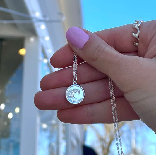 Wave Coin Necklace