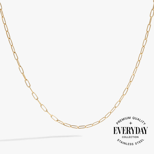 Paperclip Charm & Layering Necklace