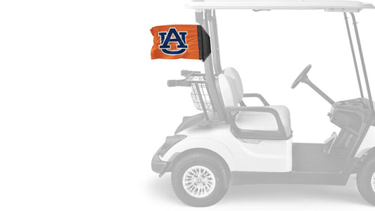 Auburn 11"x17" Forever Wave Flag for Golf Carts