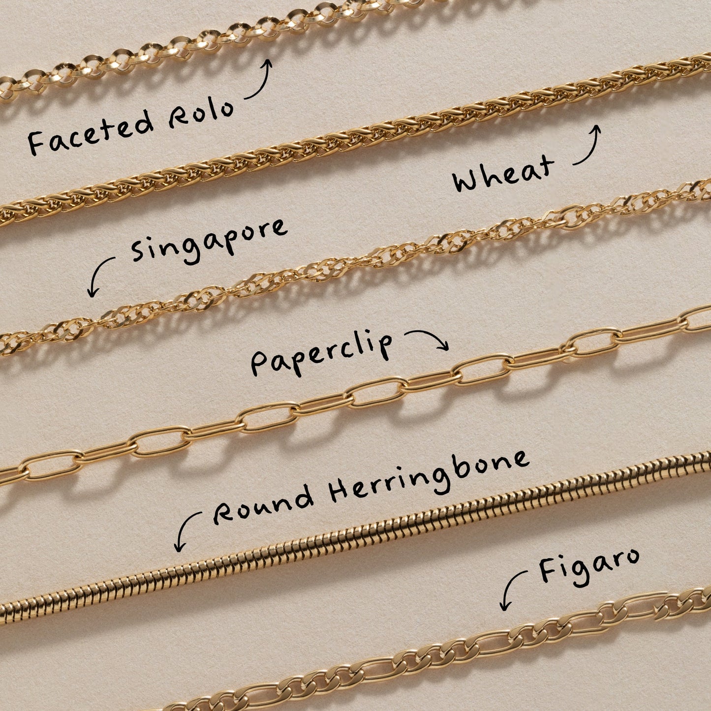 Paperclip Charm & Layering Necklace