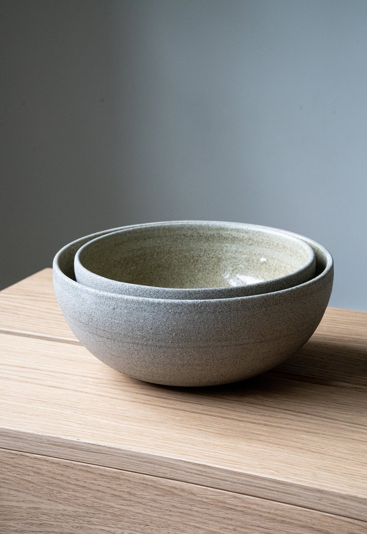 Stoneware Nesting Bowl Set "Concrete"