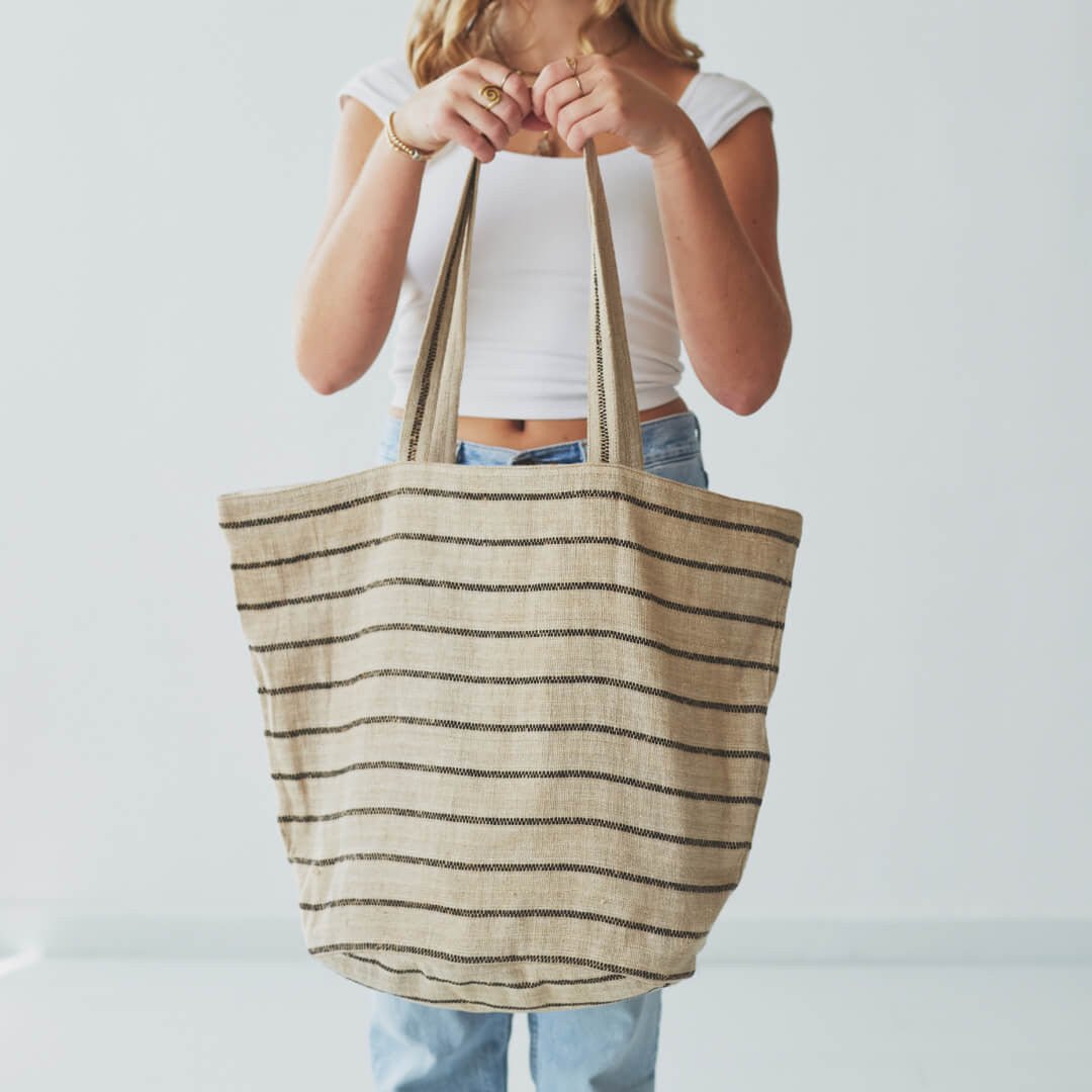 Chloe Striped Tote