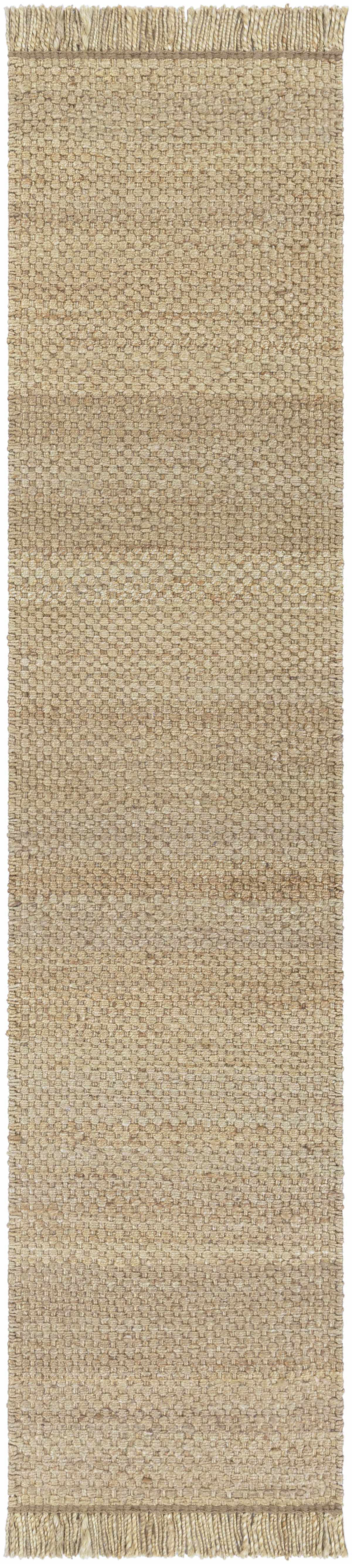Hovland Hand Woven Natural Jute Rag Rug