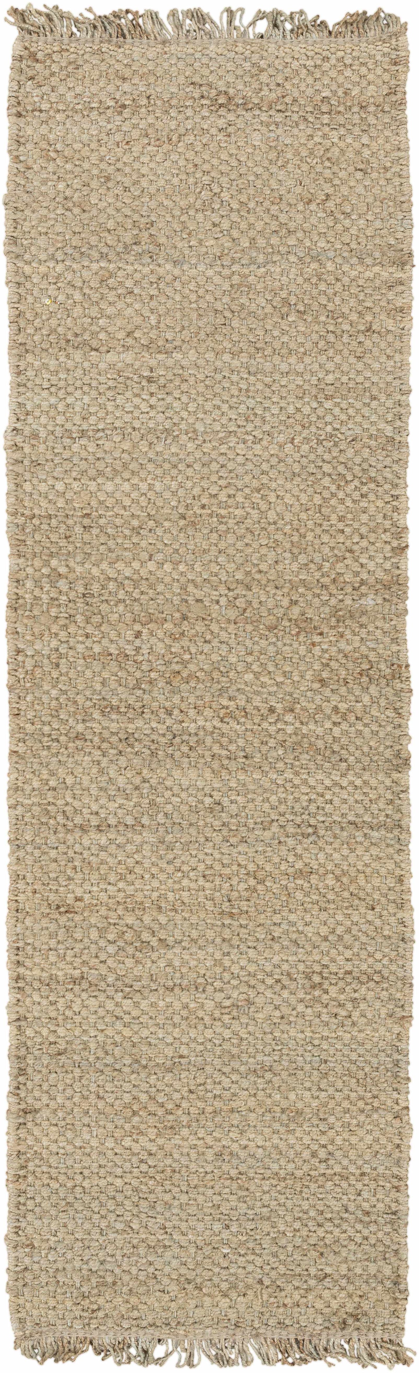 Hovland Hand Woven Natural Jute Rag Rug