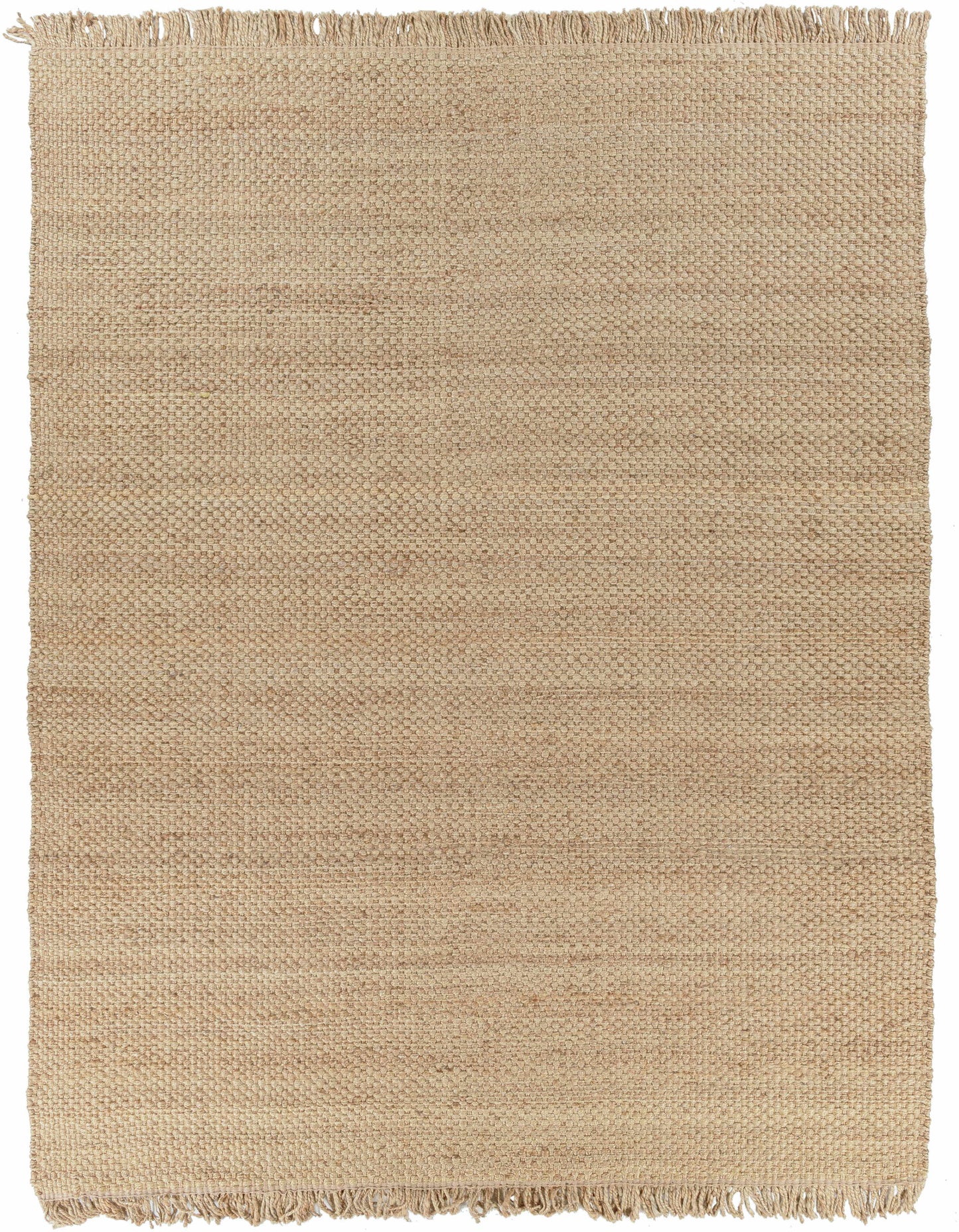 Hovland Hand Woven Natural Jute Rag Rug