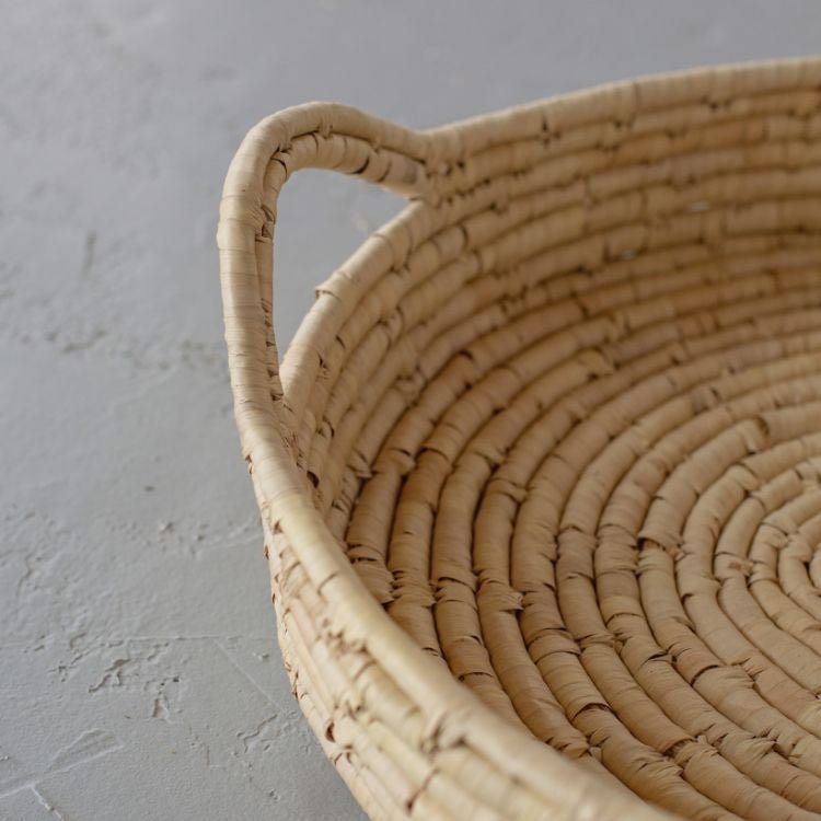 Palm Leaf Large Woven Tray